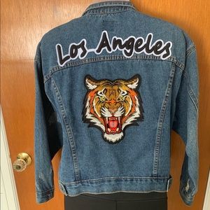 Los Angeles Tiger embroidered Jean Jacket